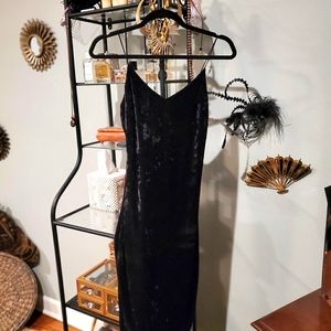 Black Velour Dress